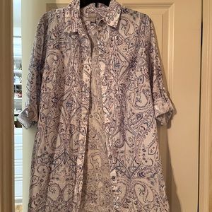 Chico’s Long Button Down